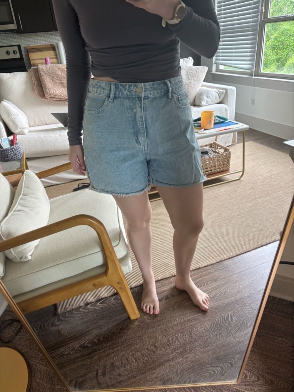 Amazon Light Blue Denim Jean Shorts